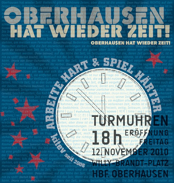 Oberhausen hat wieder Zeit Oberhausen hat wieder Zeit