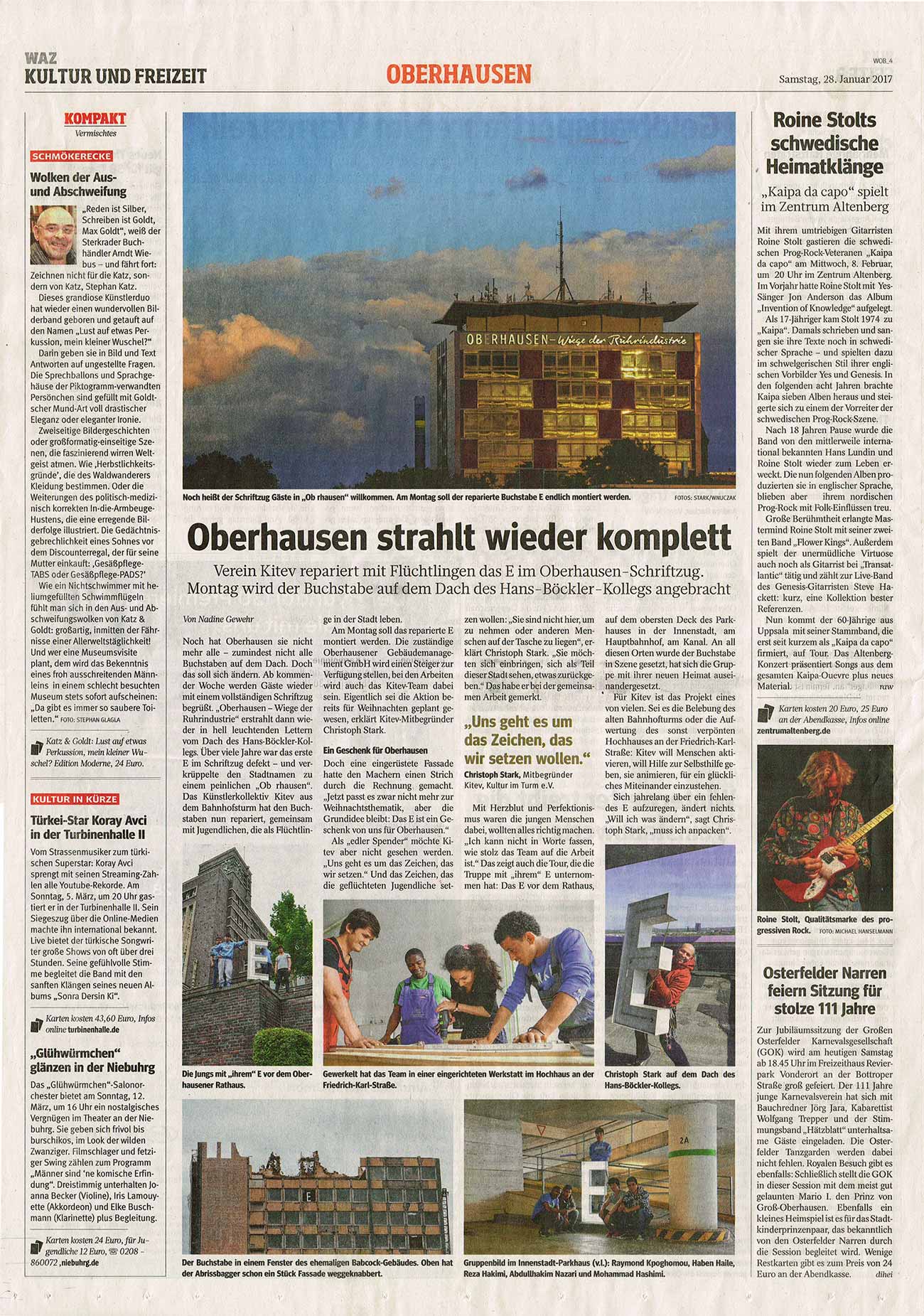 WAZ vom 29.01.2016